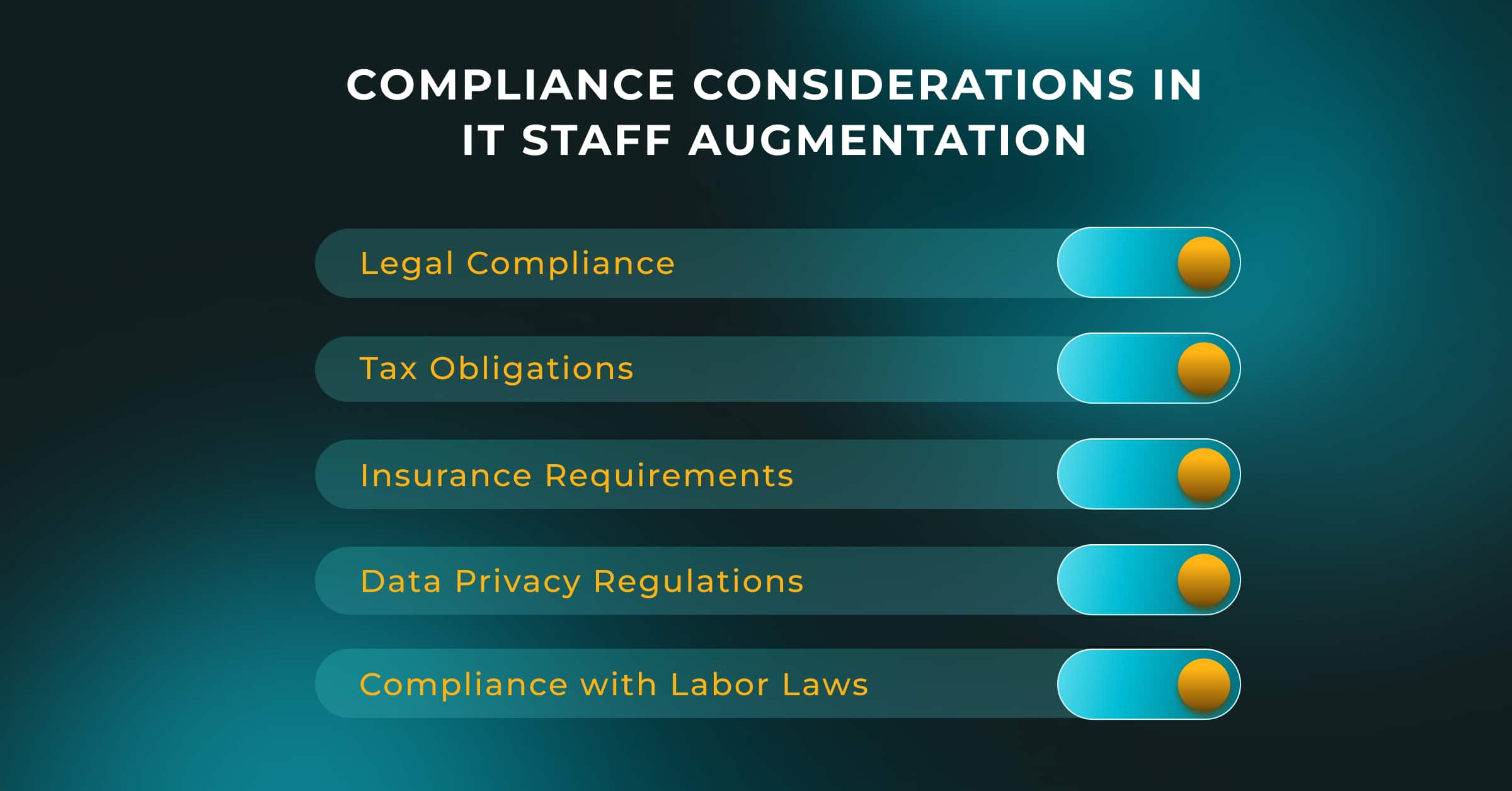 compliance considerations in it staff augmentation